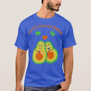 Letx27s avo cuddle söt avocado-design t shirt