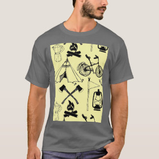 Letx27s, camping t shirt