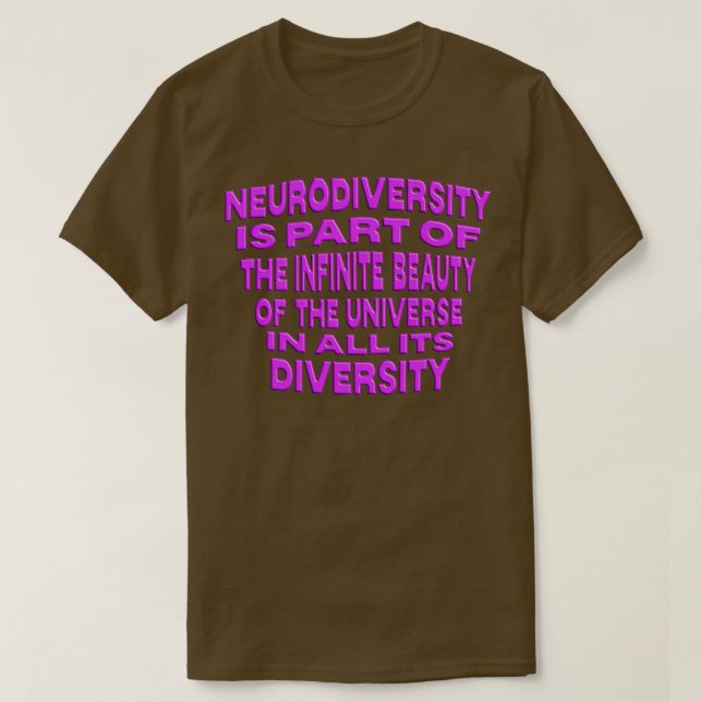 LETx27S CELEBRATE NEURODIVERSITY NEURODIVERSITY ÄR T Shirt (Design framsida)
