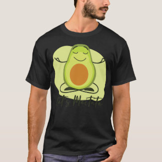 Letx27s Meditate Avocado Meditating T Shirt
