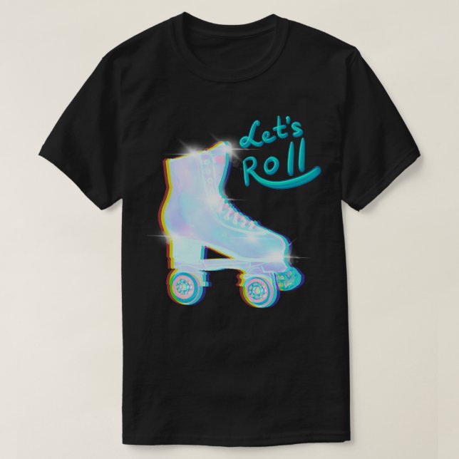 Letx27s Roll Impala holografiska rullskridskor T Shirt (Design framsida)
