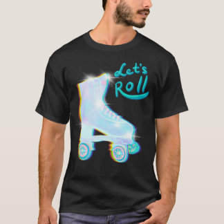Letx27s Roll Impala holografiska rullskridskor T Shirt