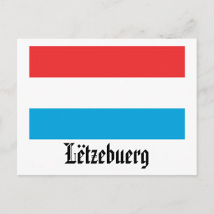 Lëtzebuerg Flagga Vykort