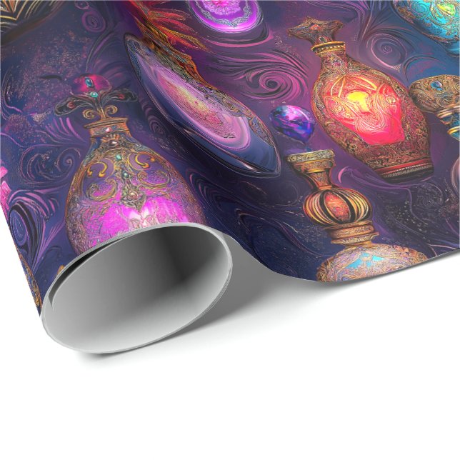 Leuchtend und Geheimnisvoll. Parfüm zu verschenken Presentpapper (Rullad Hörn)