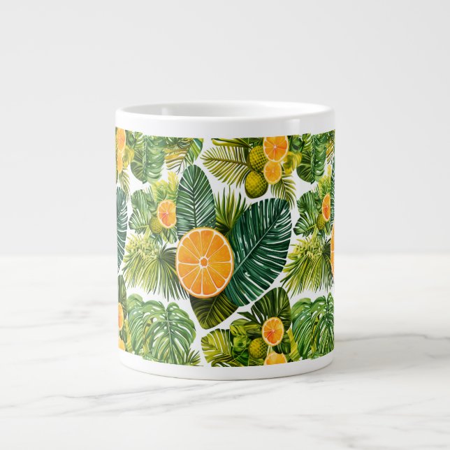 Leuchtende Orangengarten-Melodie Jumbo Mugg (Framsidan)