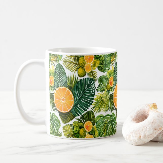 Leuchtende Orangengarten-Melodie Kaffemugg (Med munk)