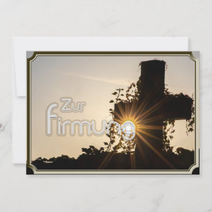 Leuchtendes Kreuz zur Firmung Inbjudningar