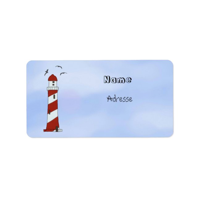 Leuchtturm Adressetikett (Framsidan)