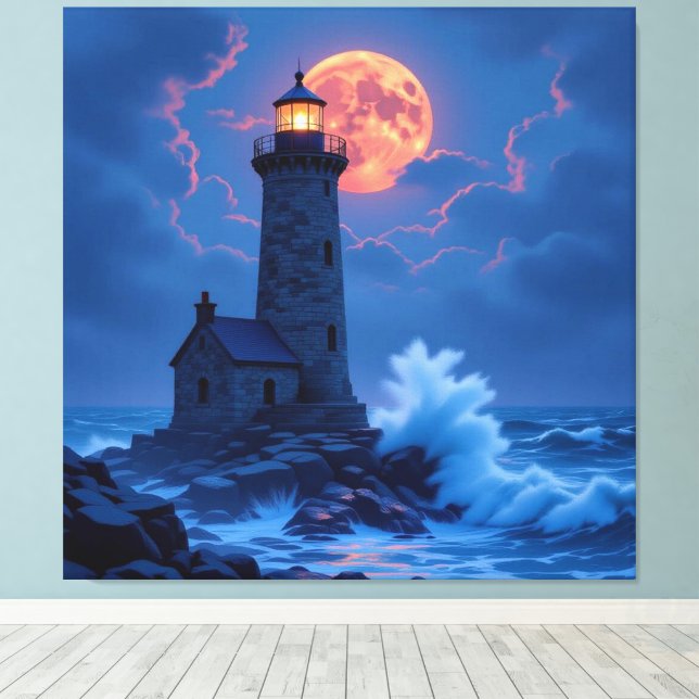 Leuchtturm am Rande der Welt Canvastryck (Insitu (trägolv))