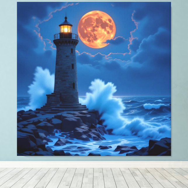 Leuchtturm am Rande der Welt Canvastryck (Insitu (trägolv))