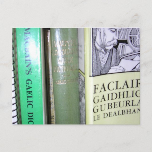 Leugh's a' Ghàidhlig Vykort (Framsida)