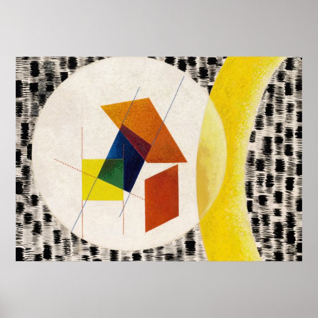 Leuk 4, 1945 av Laszlo Moholy-Nagy Poster (Framsidan)