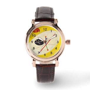 Leuk 5, abstrakt-färgning av Moholy-Nagy Armbandsur