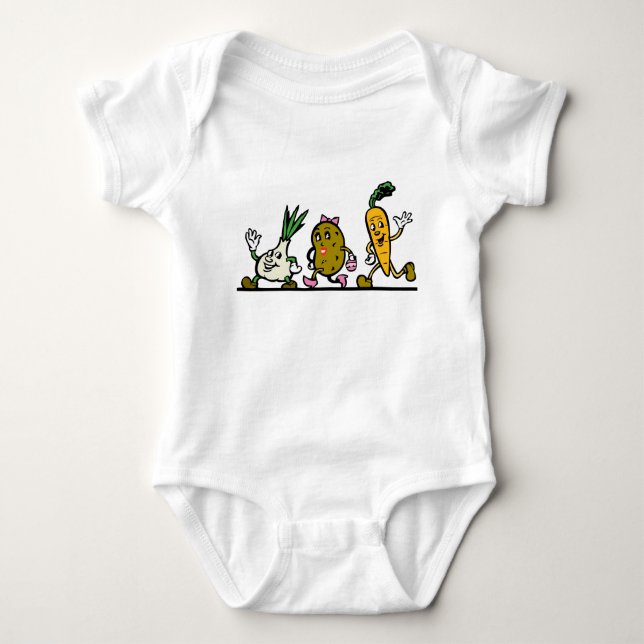 Leuke Groenten Tee Shirt (Framsida)