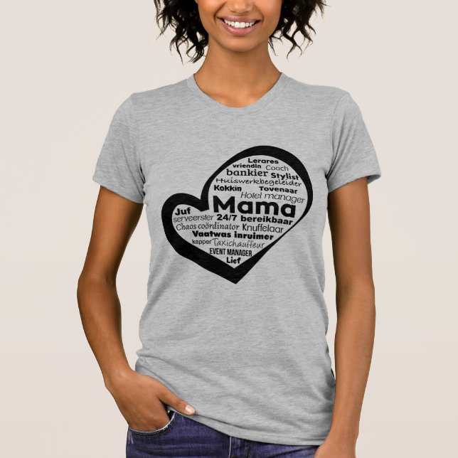 Leuke T-shirt voor Moeder (Framsida)
