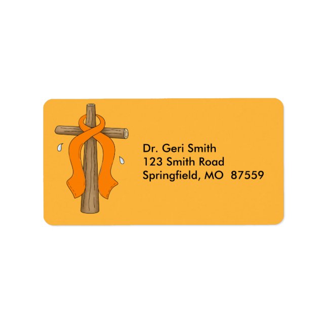 Leukemi Adressetikett (Framsidan)