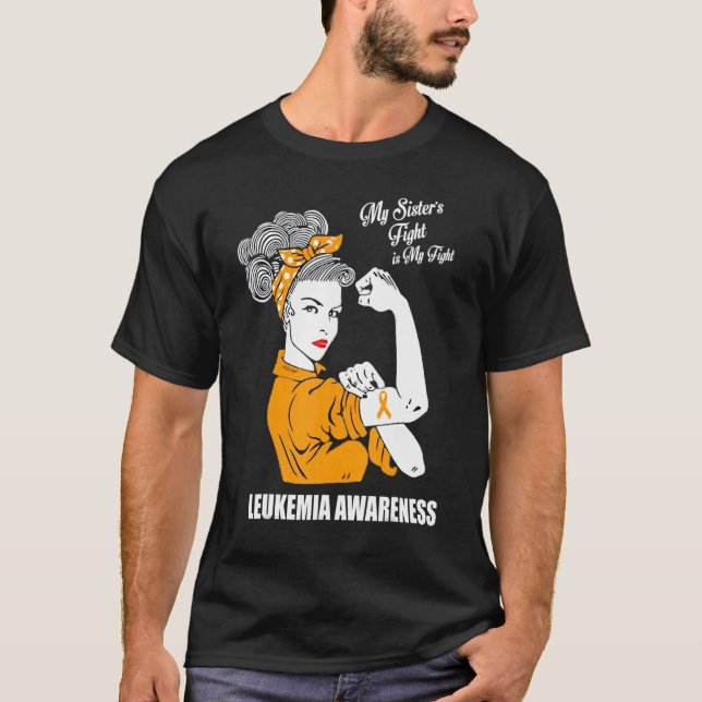 Leukemi Awarenes Syster Fight Wome T Shirt (Framsida)
