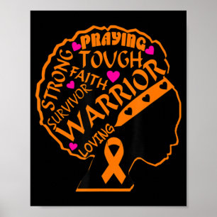 Leukemi Awareness African American Black Mo Poster