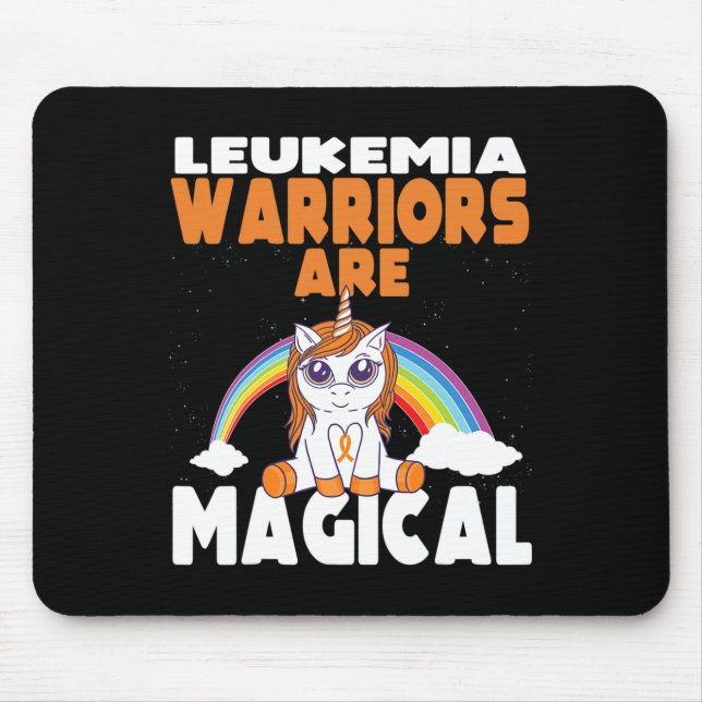 Leukemi Awareness Cute Magic Unicorn Blood Canc Musmatta (Framsidan)