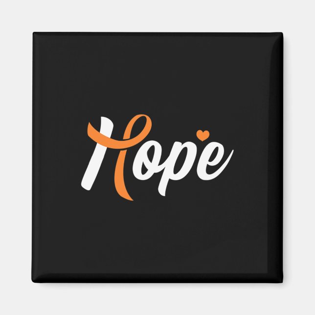 Leukemi Awareness Hope Blood Cancer Fighter Warri Magnet (Framsidan)
