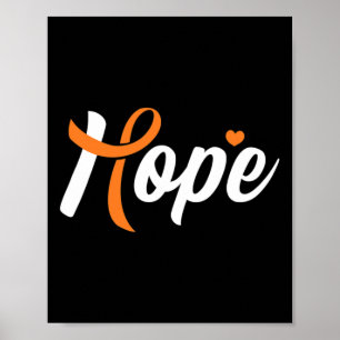Leukemi Awareness Hope Blood Cancer Fighter Warri Poster
