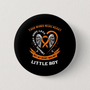 Leukemi Awareness Little Boy Childature Cancer Son Knapp