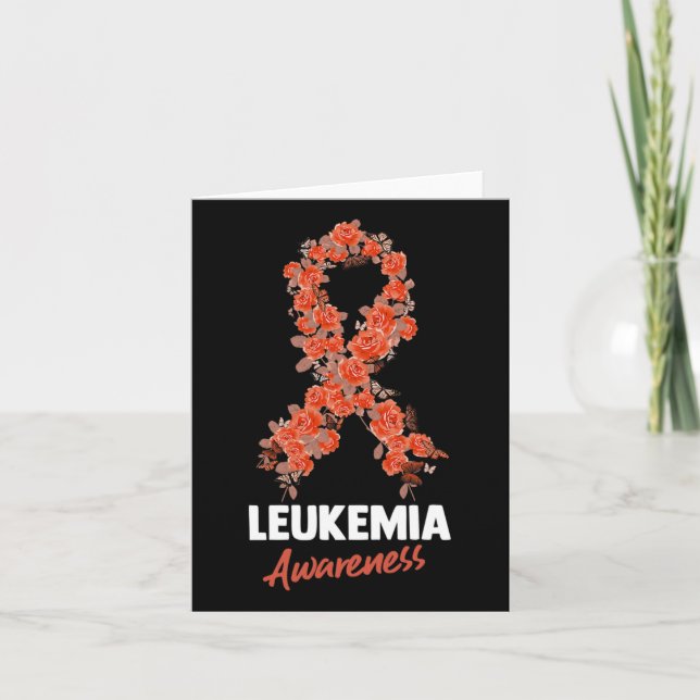 Leukemi Awareness Ribbon 2 Kort (Framsida)