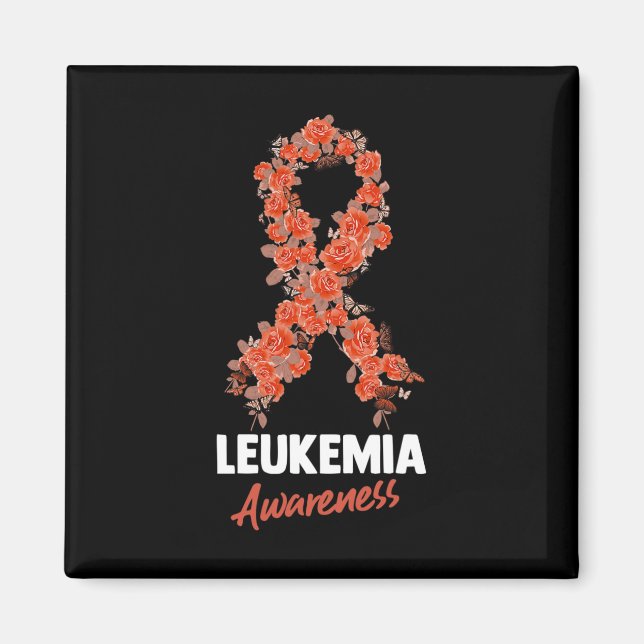 Leukemi Awareness Ribbon 2 Magnet (Framsidan)