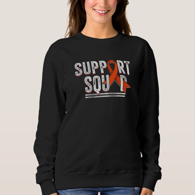 Leukemi Awareness Support Squad Premium T Shirt (Framsida)