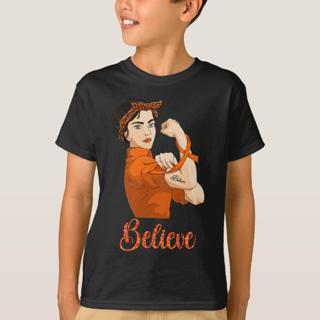 Leukemi Awareness Tro T Shirt (Framsida)