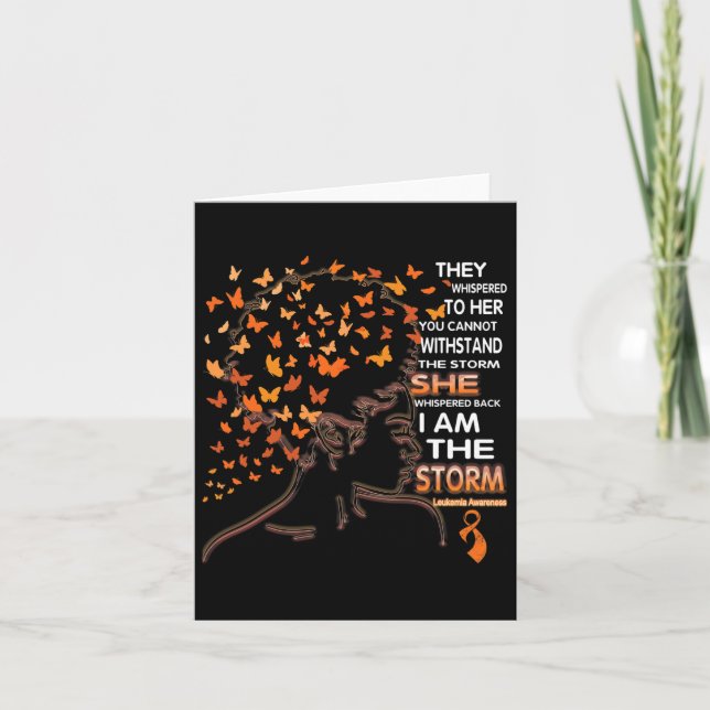 Leukemi Black Women Awareness Kort (Framsida)