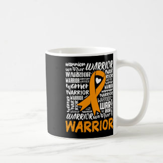 Leukemi Blodcancer Krigare Orange Band Medvetenhet Kaffemugg
