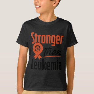 Leukemi Blood Cancer Awareness Stronger Warrior F T Shirt