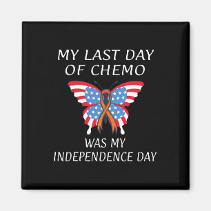 Leukemi Blood Cancer USA American Flagga Independe Magnet