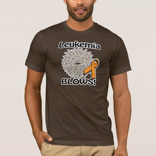 Leukemi Blows Awareness Design T-shirt (Framsida)