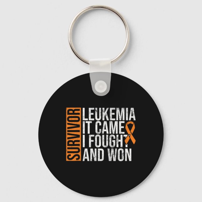 Leukemi Came Fght Won Leukemia Awareness Cancer Nyckelring (Framsida)