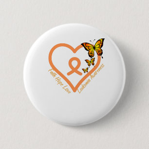 Leukemi Cancer Awareness - Faith Hope Kärlek Knapp