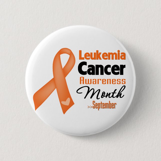 Leukemi Cancer Awareness Månad Knapp (Framsida)