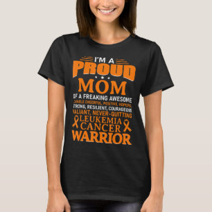 Leukemi Cancer Awareness Survivor Orange Ribbon M T Shirt