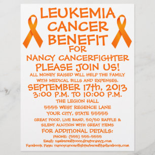 Leukemi Cancer Benefit Flyer
