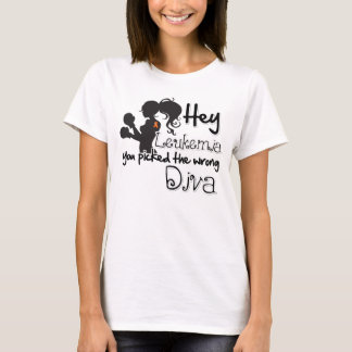 Leukemi Cancer du plockade fel diva T Shirt