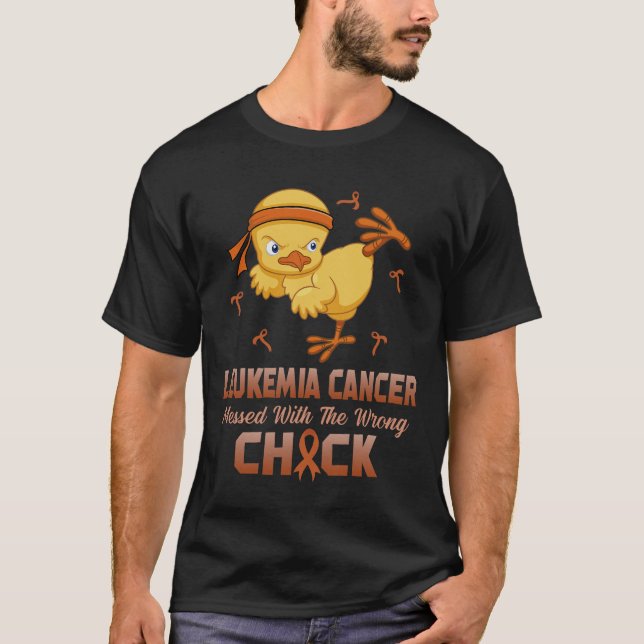 Leukemi Cancer fick fel Chick T Shirt (Framsida)
