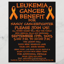 Leukemi Cancer Fighter Benefit Flyer