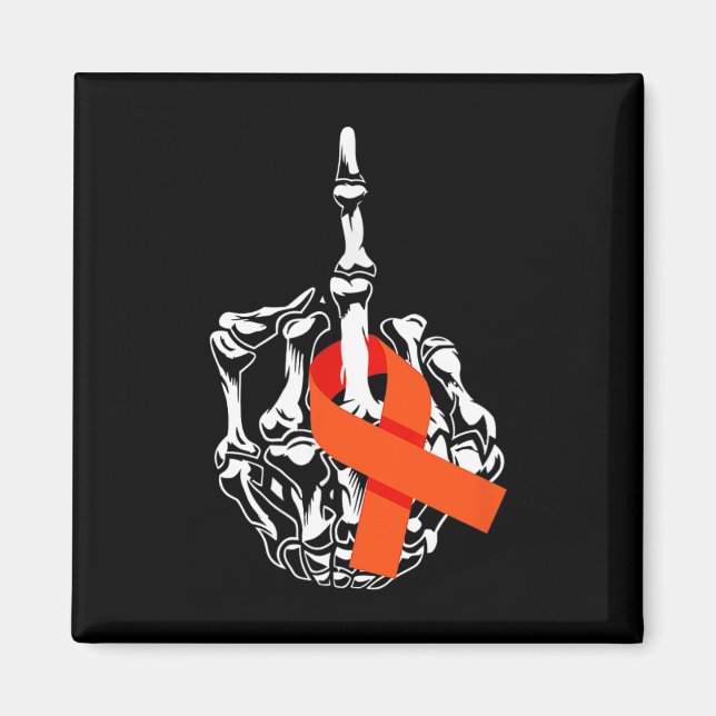 Leukemi Cancer Mitten Finger Leukemi Cancer Awar Magnet (Framsidan)