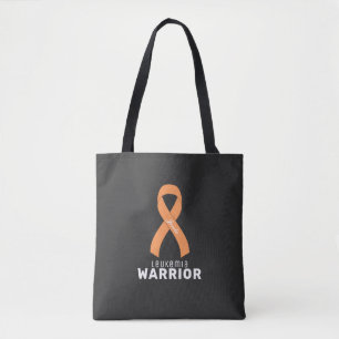 Leukemi Cancer Ribbon Black Tote Bag Tygkasse
