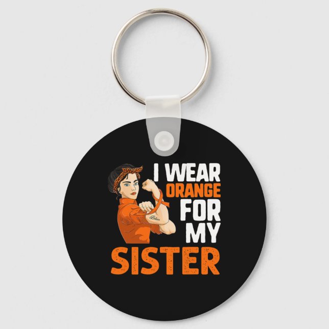 Leukemi Cancer Strong Woman Nyckelring (Framsida)