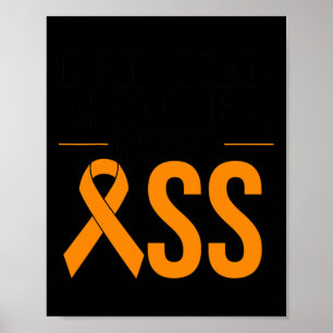 Leukemi Cancer Survivor Gift Funny Blood Cancer A Poster