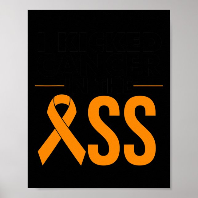 Leukemi Cancer Survivor Gift Funny Blood Cancer A Poster (Framsidan)