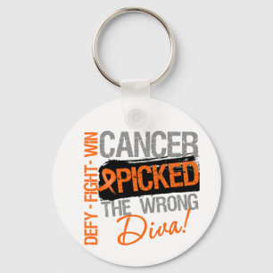 Leukemi Cancer valde fel diva Nyckelring