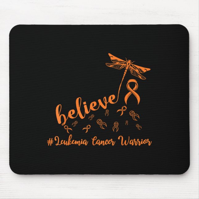 Leukemi Cancer Warrior Dragonfly tror hoppet Musmatta (Framsidan)
